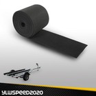 Black Ribbed Bunk Carpet   Marine Boat Trailer Runners   Outdoor - 12  X 75 
