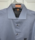 Van Heusen Men Extreme Stain Defense Dress Shirt Slim Fit Large Nwt Blue