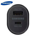 Original Brand New Samsung 45w 2 Port Super Fast Charging Dual Car Charger With