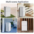 Outdoor Lockable Delivery Box - Anti-theft Wall Mounted Parcel Box  White  30x16