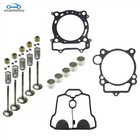 Cylinder Head Exhaust Intake Valve   Spring Gasket Kit For Yamaha Yfz450 Yz450f