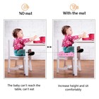 Toddler Booster Seat For Dining Table  Portable Kids Booster With Adjustable    
