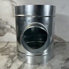Hvac 8  To 4  Branch T-shape Ducting Splitter - 90 Degree Galvanized Steel Used
