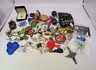 Junk Drawer Lot Miscellaneous Odds   Ends Collectible Items Coins  Jewelry Toys 