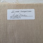 Zweigart Linen 28-count - Light Mocha - 18 X 27 Cross Stitch Fabric 1 4 Cut