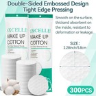 300pcs Cotton Rounds Bulk     Soft Lint Free Cotton Pads For Face