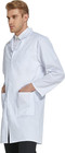 Professional Lab Coat For Men Women Long Sleeve  White  Unisex