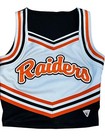 Raiders Real Hs Cheerleader Uniform Outfit Costume 34 Top 24 Skirt Black 