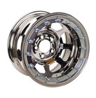 Aero Race Wheel   beadlock    15    X 8   - 5 On 4-3 4    Bolt Pattern- 3    Offset Chrome