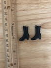 1 12 Scale Dollhouse Miniature Pair Of Black Heeled Victorian Dress Boots Shoes