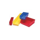 Akro-mils 30184blue Shelf Storage Bin  Plastic  Blue  4 In H  8 3 8 In W  23