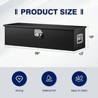 30 39-inch Steel Tool Box Heavy Duty With Lock Storage For Truck Bed   Trailer