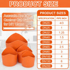 10 Pcs Precision Pipe Saddle Template Cutting Guide Kit Metal Pvc Pipes 3 4 -8 