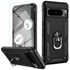 For Google Pixel 8 Case  pixel 8 Pro Cover Heavy Duty Shockproof  tempered Glass