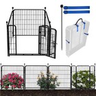  48 In h  Garden Fence  Low Threshold Door  48in h   8 9ft l  3 Panels 1gate