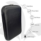 2 Pack Hard Shell Travel Carry Case Protective Electronic Accessory Organizer