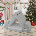8 Pcs Kids Couch Sofa Fold Out Couch Play Set Modular Foam Play Couch Xmas Gift