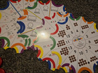 Saxon Math Learning Palette 50  Card Bundle Base Chips Lid Lessons 1   56
