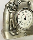 Warner Brothers Bugs Bunny Golfing Pewter Desk Clock 1993 For Parts repair Wb