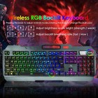 Wireless Gaming Keyboard And Mouse Combo Rgb Backlit Rechargeable Metal Panel