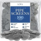 100 Pcs Pipe Screens Stainless Steel Screen Filter For Pipe 3 4 Mesh Pipe Filter