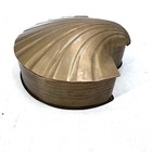 Vintage Brass Clam Shell Trinket Box Hinged Lid Nautical Beach House Decor