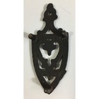 Vintage Cast Iron Miniature Trivet Heart Design Decorative - Black