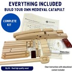 Pathfinders Medieval Catapult Stem Building Kit   Wooden Model   Functional