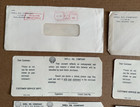 Vintage Shell Oil Credit Card Statements Envelopes 1966