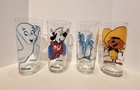 Pepsi Looney Tunes Collectible Glasses Set Of 12 Decorated Cartoon Characters