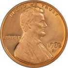 1982 S Lincoln Memorial Cent Choice Proof Penny 1c Coin