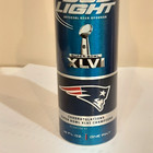 Empty Bud Light Aluminum Beer Bottle Nfl Superbowl Xlvi Giants Patriots Mistake