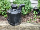 Standard Oil Indiana Measure Can 5 Gallon Pour Spout   Handles Original Vtg Ad