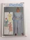 1984 Simplicity 6243 Vintage Sewing Pattern Misses Pullover Dress Size 14 Flange