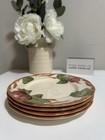 Set Of 4 Vintage Franciscan Red Apple Salad Plates 8 