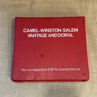 Vintage 1980s Rj Reynolds Sales Rep Route Binder   230 Cigarette Display Sticker