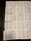 Large Lot Of 250 Original Jukebox Record Title Strips - 25 Sheets Of 10  477