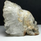 448g Natural Crystal Cluster Quartz carved Crystal Skulls  Realistic healing