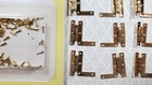 Dollhouse Hl Hinges Working Gold Brass 6 Sets Gold 1 12 Scale Miniature W nails
