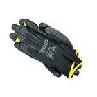 Ultra-thin Black Work Gloves Polyurethane Palm Coated Nylon Shell 12 Pairs