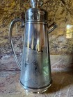 Los Angeles Country Club Silverplate Cocktail Shaker With Enameled Lacc Flag 