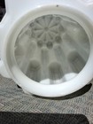 Antique Art Deco Ceiling Mount Skyscraper Globe Shade Fixture 