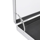 Aluminum Glass Display Case For Cards  Xl Large Table Top Display Case With L   