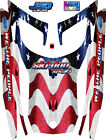 Snowmobile Ski Doo Wrap Kit Decal Rev xp  Xr xm  Xs  American Flag Hood Kit