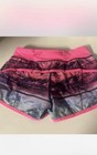 Ivivva Girls Size 12 Pink Abstract Athletic Activewear Shorts Zip Pockets