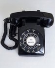 Vintage Bell System Western Electric Black Rotary Dial Desk Telephone Phone 500
