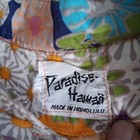 Vintage 60s 70s Paradise Hawaii Bright Floral Sleeveless Tunic Top Shirt Mod Hip