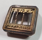 Canadian National Railways Brass Ticket Dater Die Stamp -- Rossburn  Manitoba 