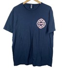 Fdny Engine 247 Brooklyn Heaven T-shirt Navy Blue Large