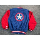 Vintage Diamond Starter Texas Rangers Jacket Mens Large Royal Blue Bomber Logo